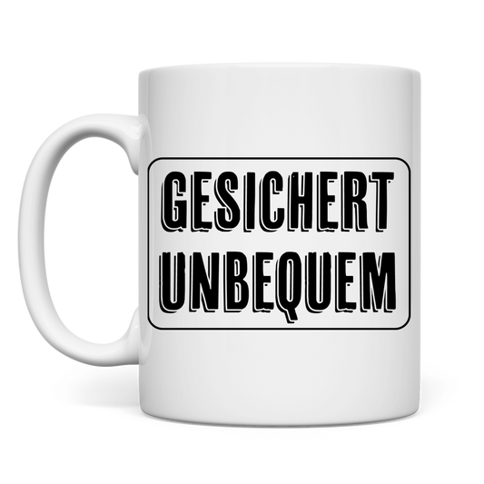Tasse Gesichert Unbequem