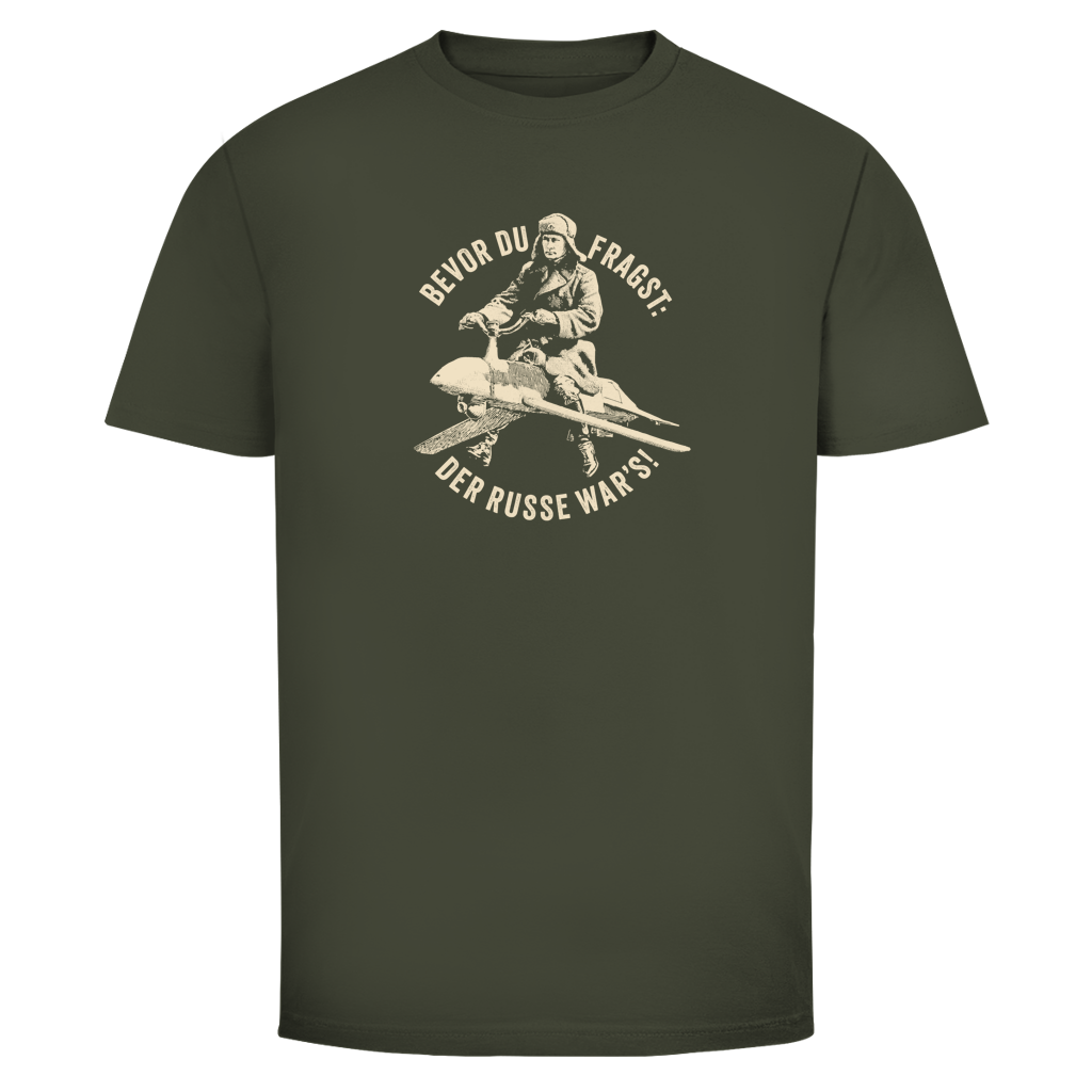 Herren T-Shirt DER RUSSE WAR'S!