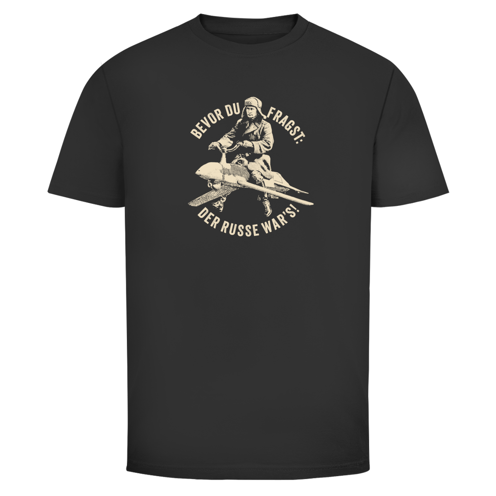 Herren T-Shirt DER RUSSE WAR'S!