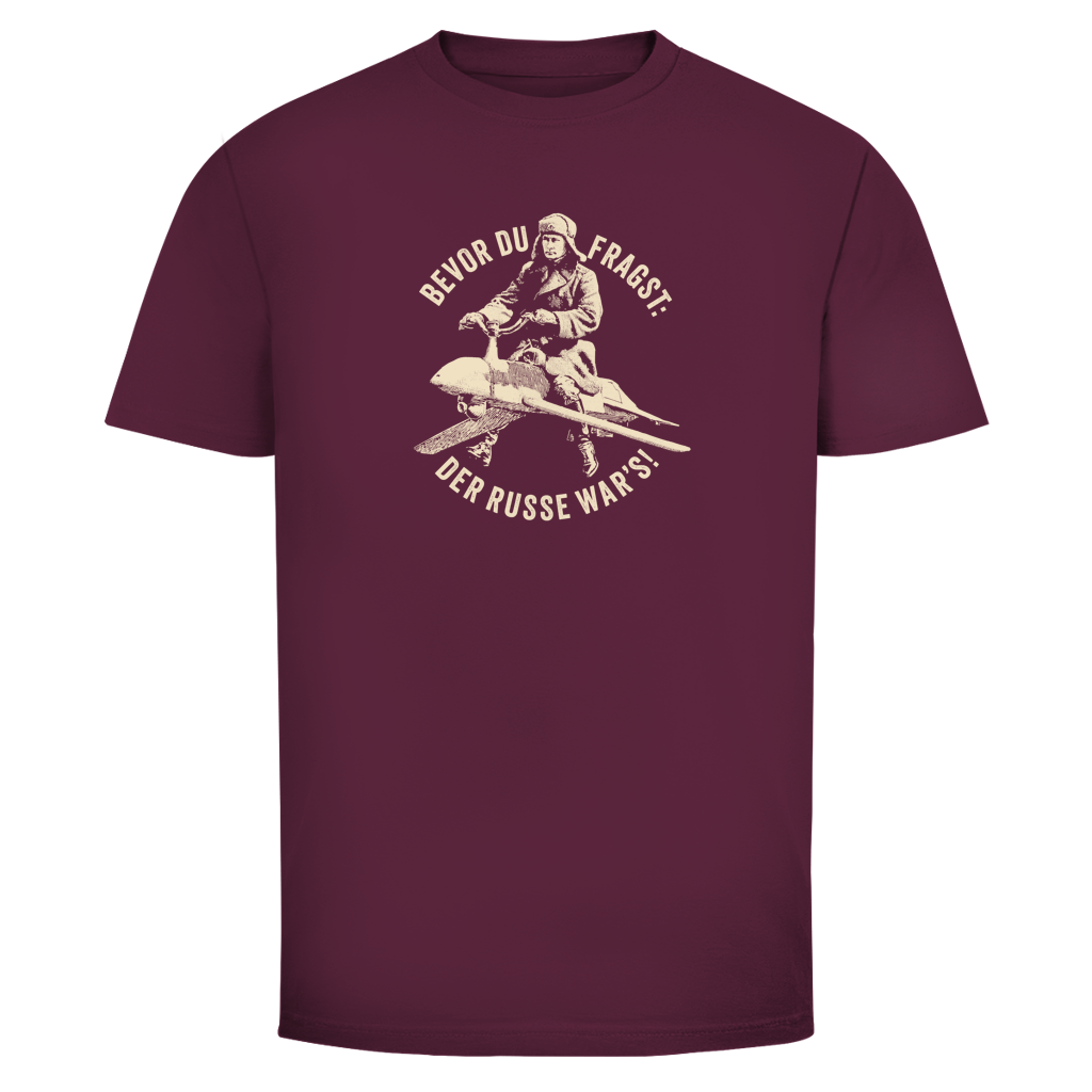 Herren T-Shirt DER RUSSE WAR'S!