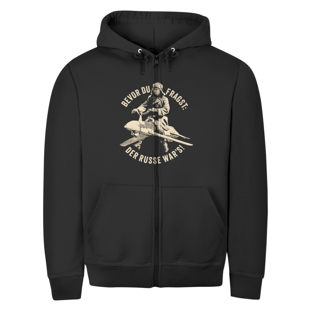 Unisex Zipper Hoodie DER RUSSE WAR'S!