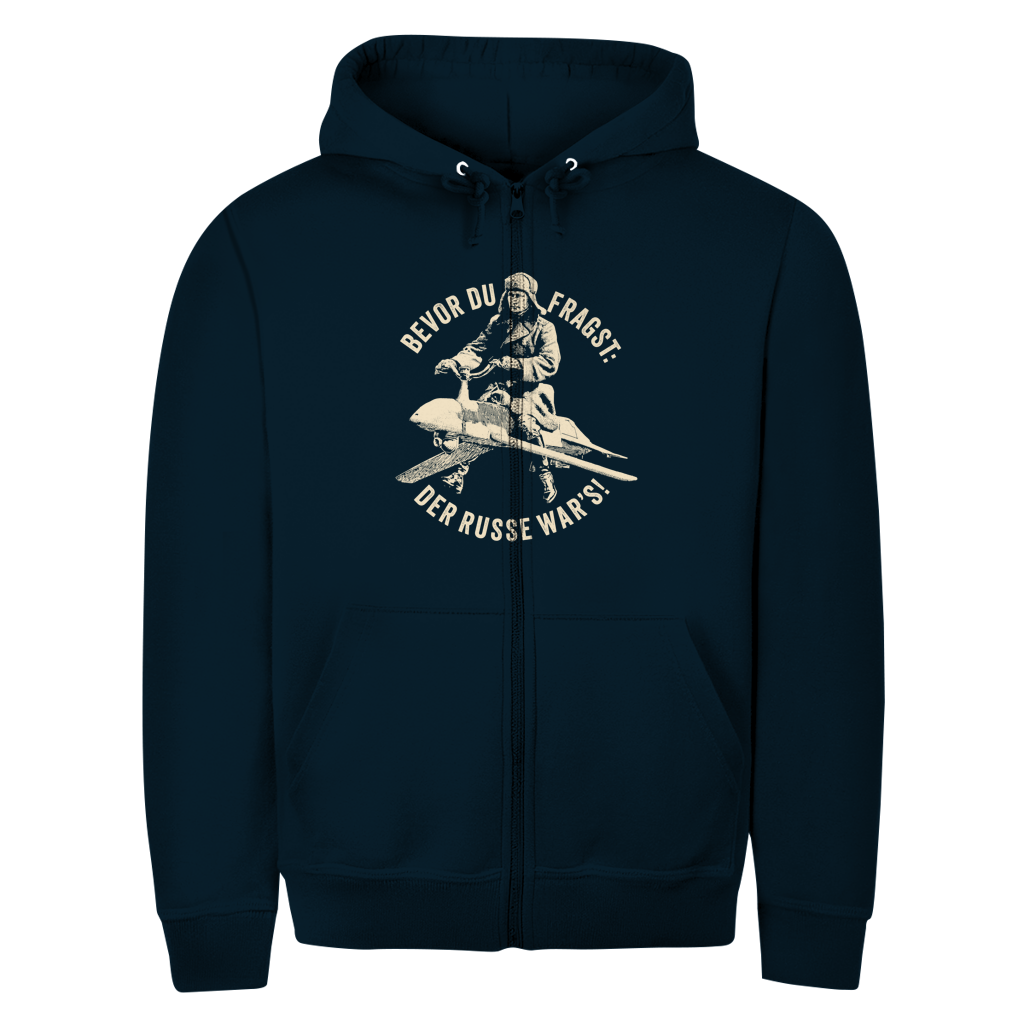 Unisex Zipper Hoodie DER RUSSE WAR'S!