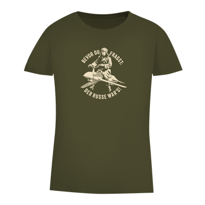 Damen Premium Bio T-Shirt DER RUSSE WAR'S!