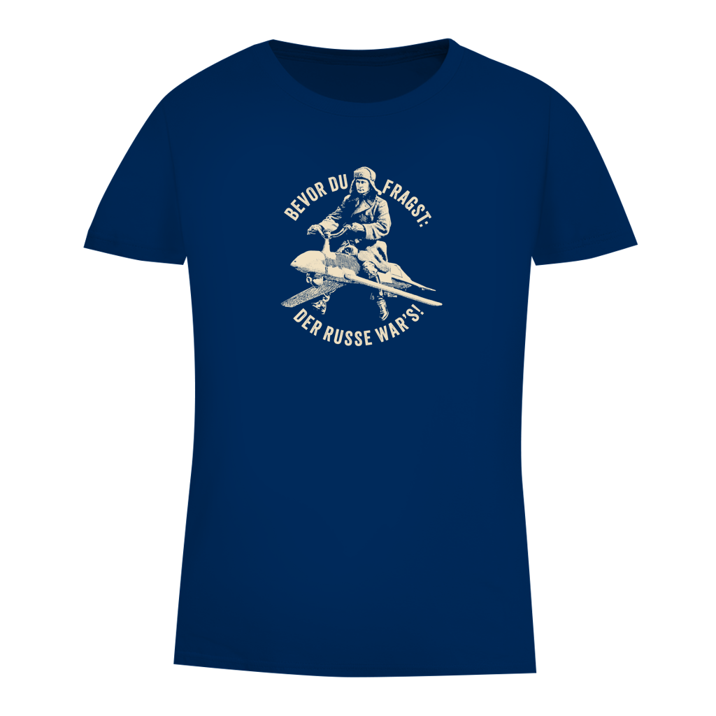 Damen Premium Bio T-Shirt DER RUSSE WAR'S!