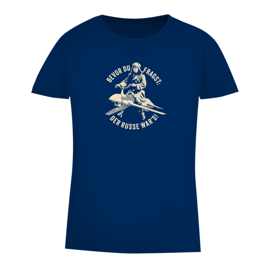 Damen Premium Bio T-Shirt DER RUSSE WAR'S!