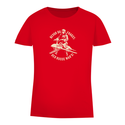 Damen Premium Bio T-Shirt DER RUSSE WAR'S!