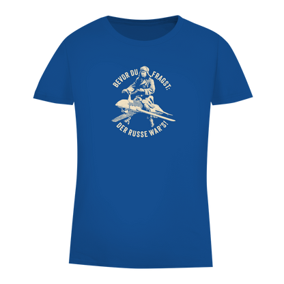 Damen Premium Bio T-Shirt DER RUSSE WAR'S!