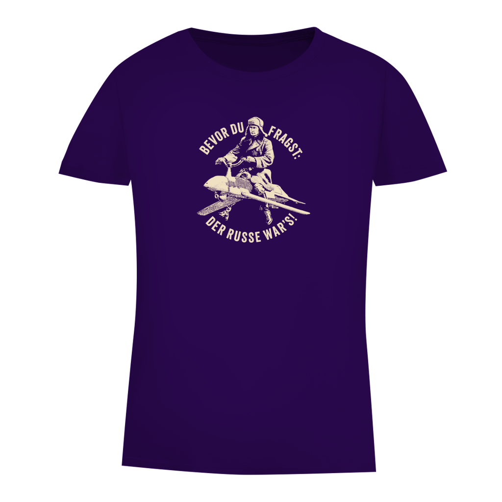 Damen Premium Bio T-Shirt DER RUSSE WAR'S!