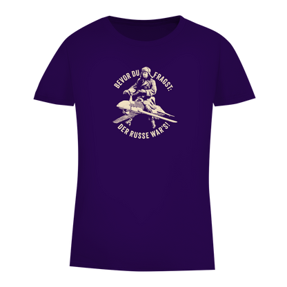 Damen Premium Bio T-Shirt DER RUSSE WAR'S!