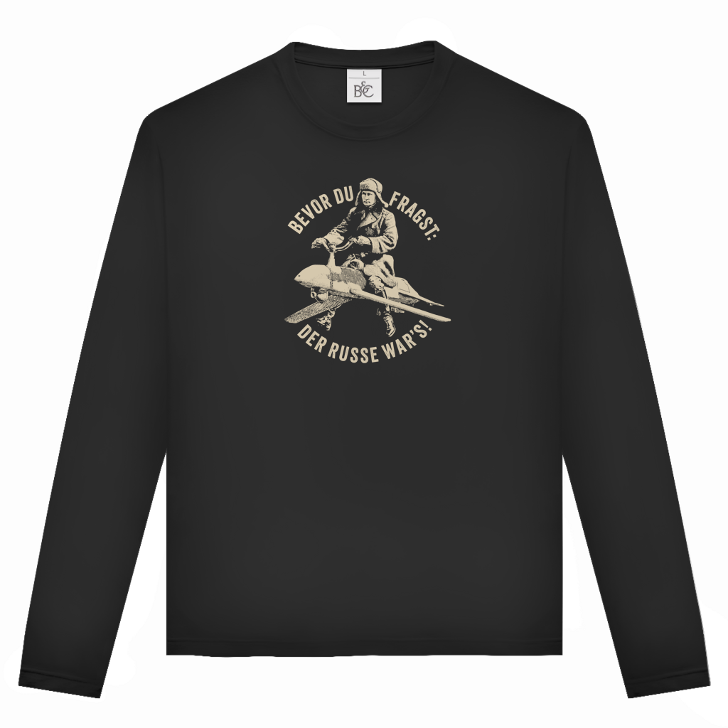 Unisex Langarmshirt DER RUSSE WAR'S!