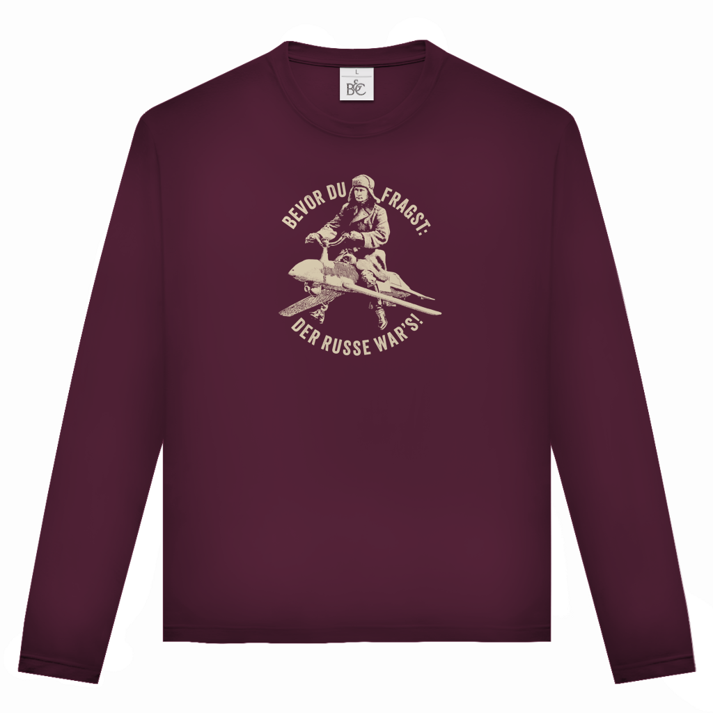 Unisex Langarmshirt DER RUSSE WAR'S!