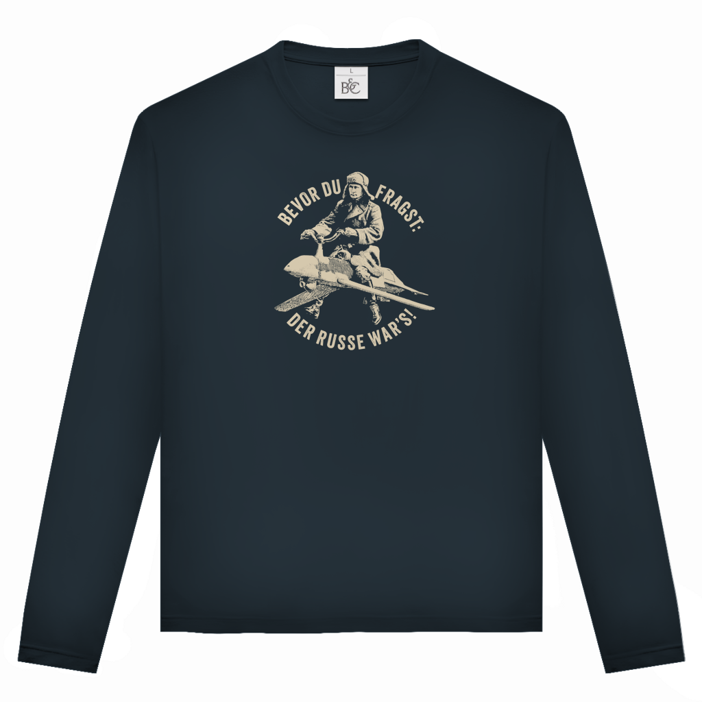 Unisex Langarmshirt DER RUSSE WAR'S!