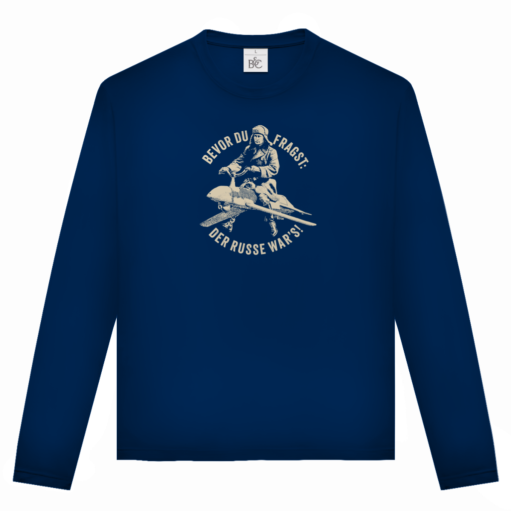 Unisex Langarmshirt DER RUSSE WAR'S!