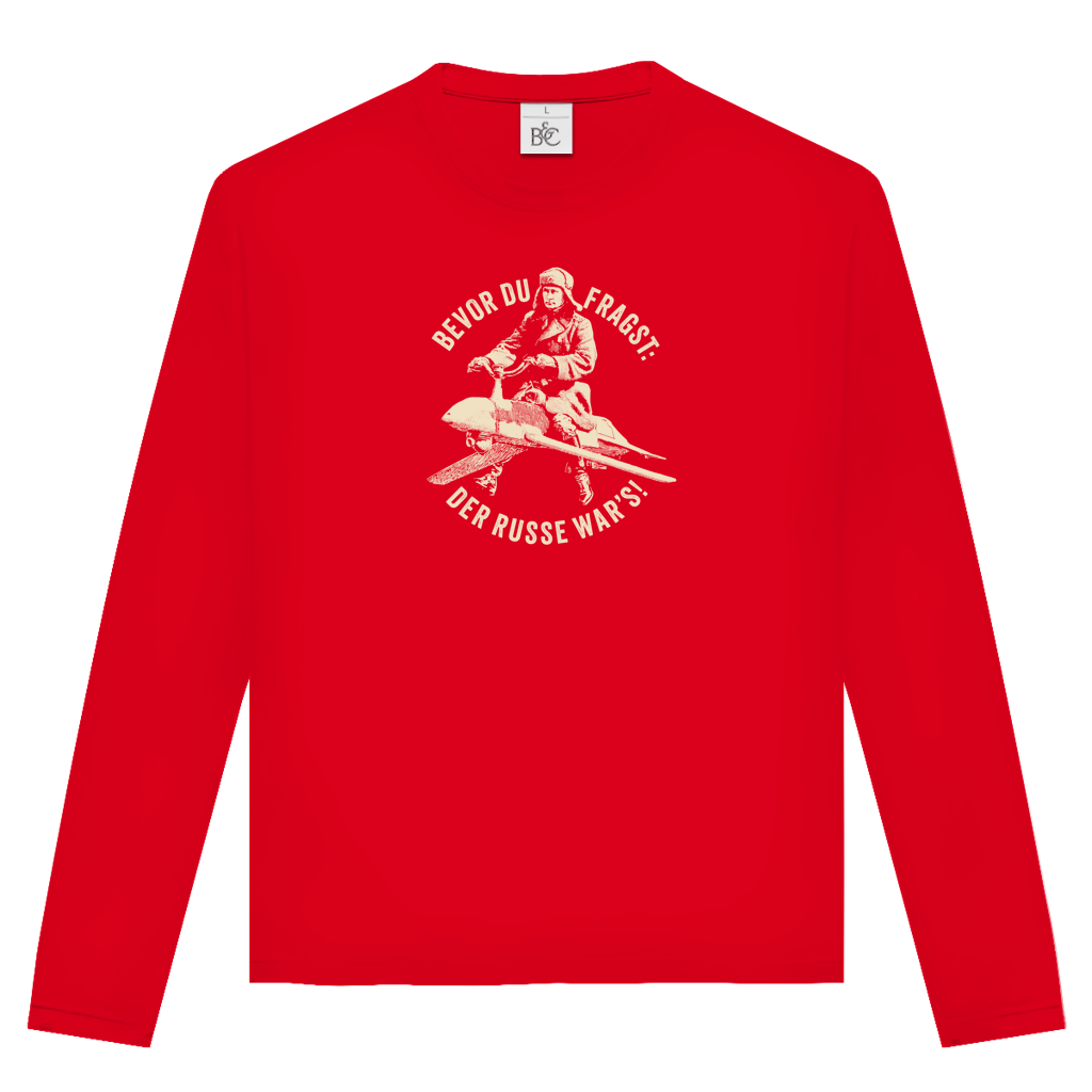 Unisex Langarmshirt DER RUSSE WAR'S!