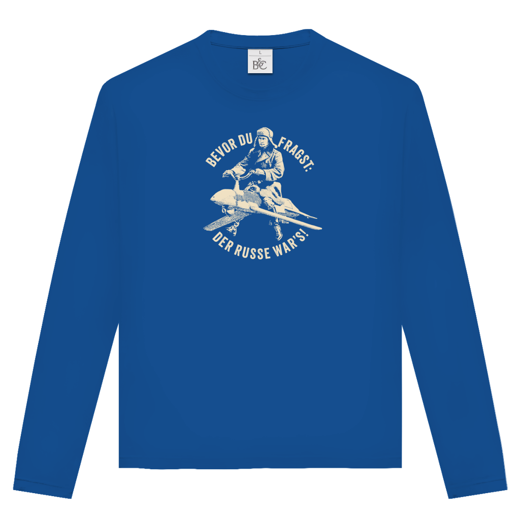 Unisex Langarmshirt DER RUSSE WAR'S!