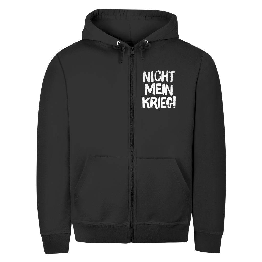 Unisex Zipper Hoodie Nicht mein Krieg!