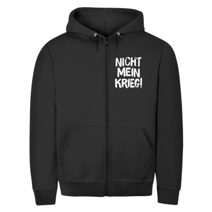 Unisex Zipper Hoodie Nicht mein Krieg!