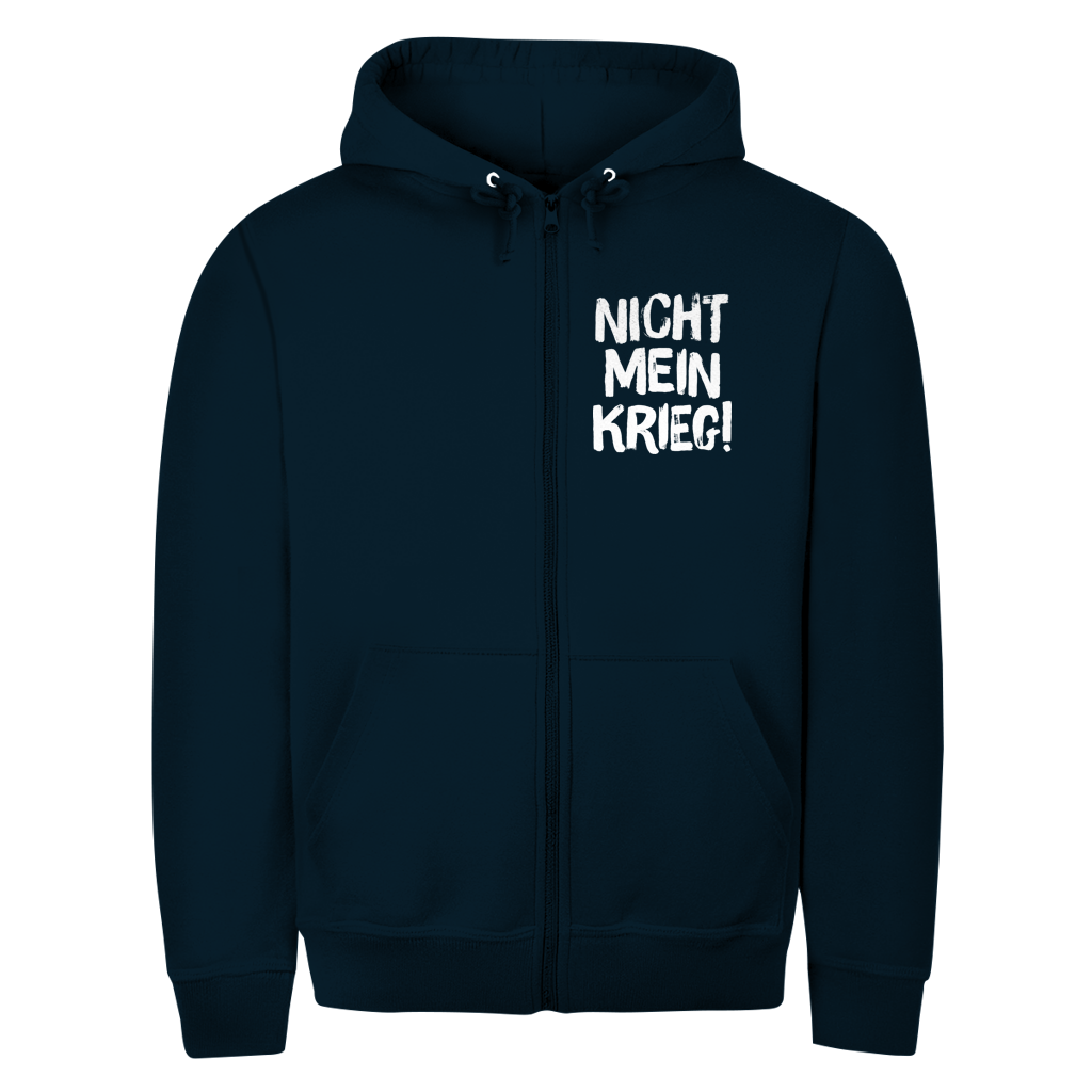Unisex Zipper Hoodie Nicht mein Krieg!