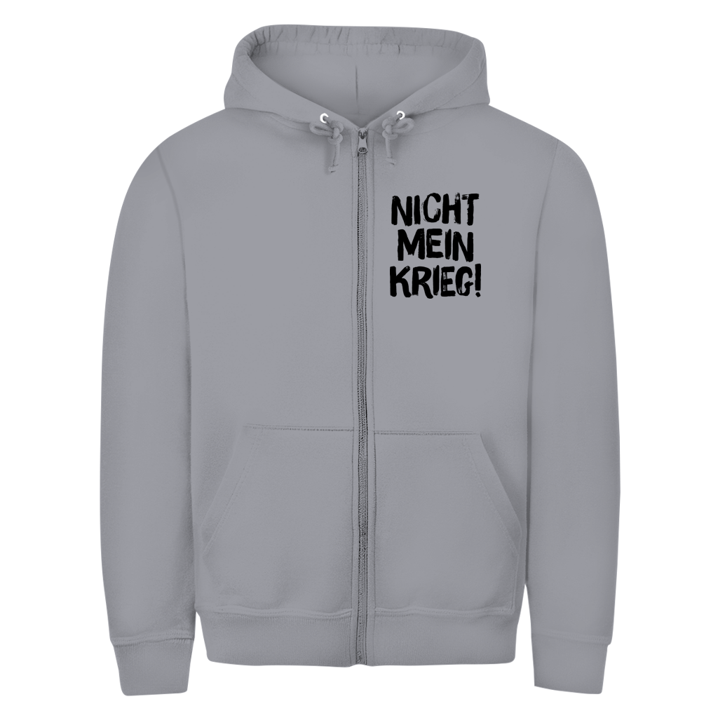 Unisex Zipper Hoodie Nicht mein Krieg!