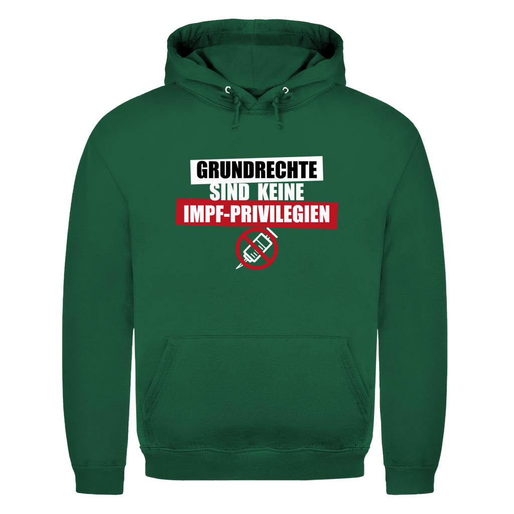 Herren Hoodie Grundrechte sind keine Impfprivilegien