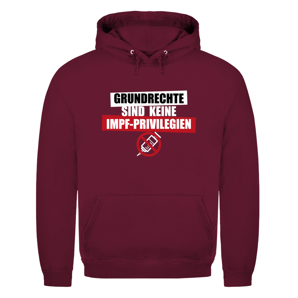 Herren Hoodie Grundrechte sind keine Impfprivilegien