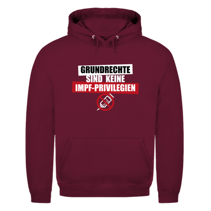 Herren Hoodie Grundrechte sind keine Impfprivilegien