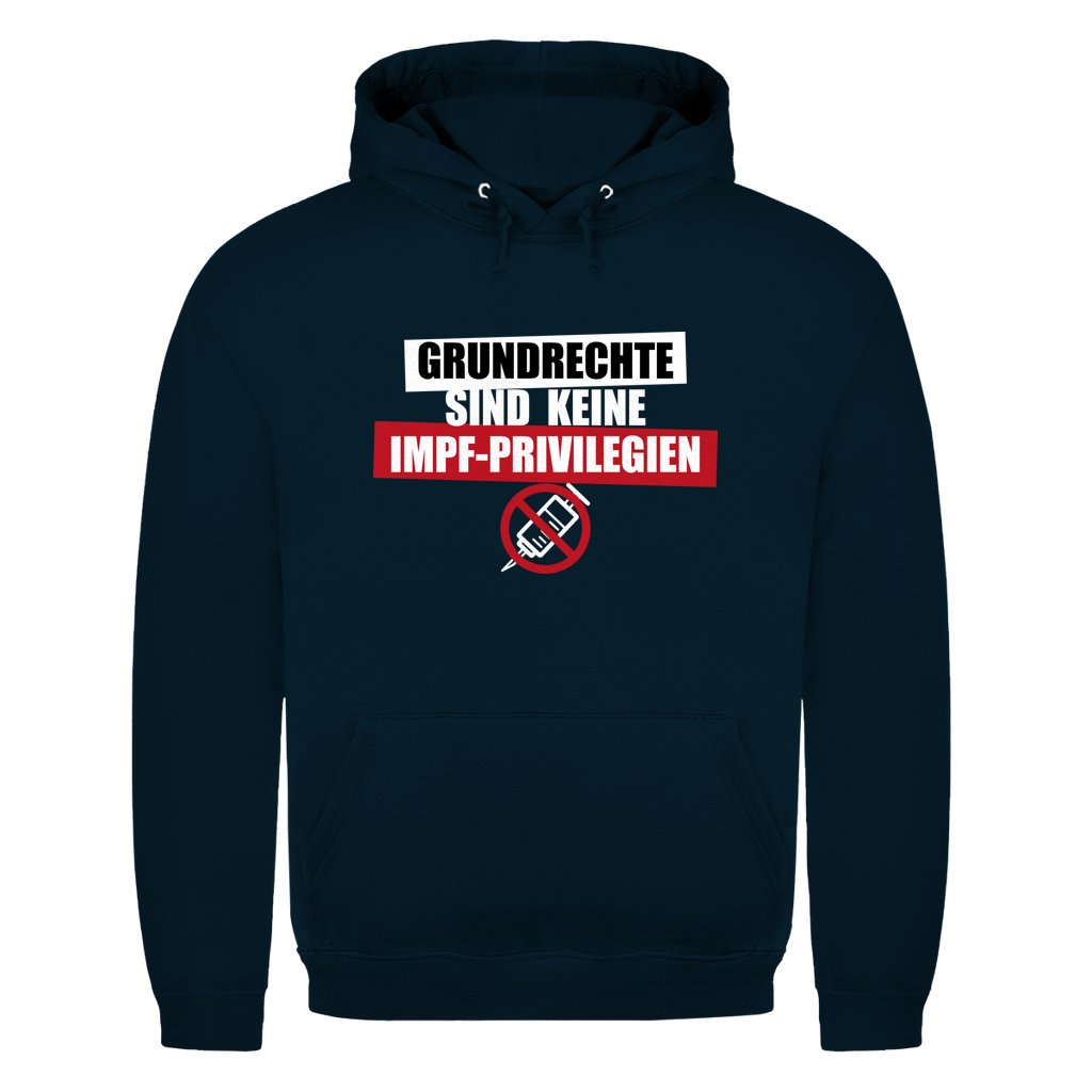 Herren Hoodie Grundrechte sind keine Impfprivilegien