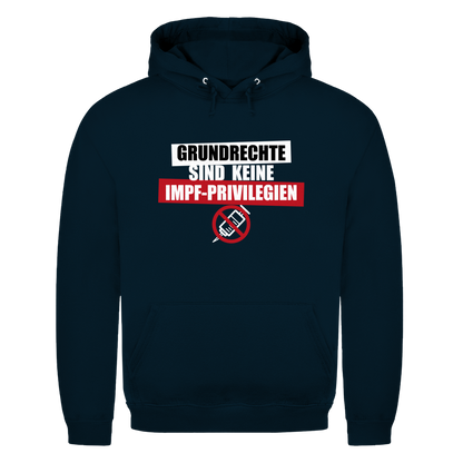 Herren Hoodie Grundrechte sind keine Impfprivilegien