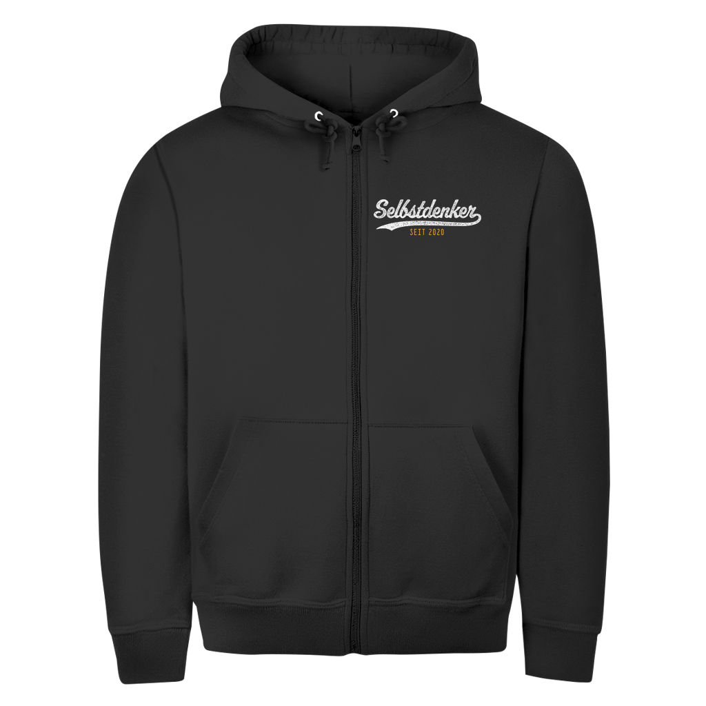Herren Zipper Hoodie Selbstdenker seit 2020