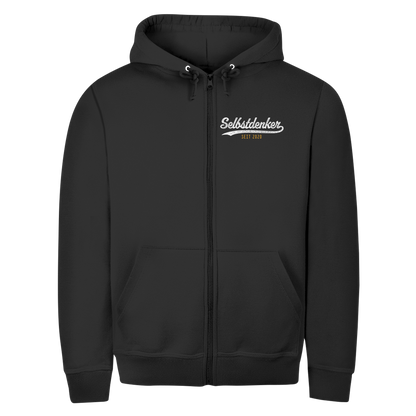 Herren Zipper Hoodie Selbstdenker seit 2020