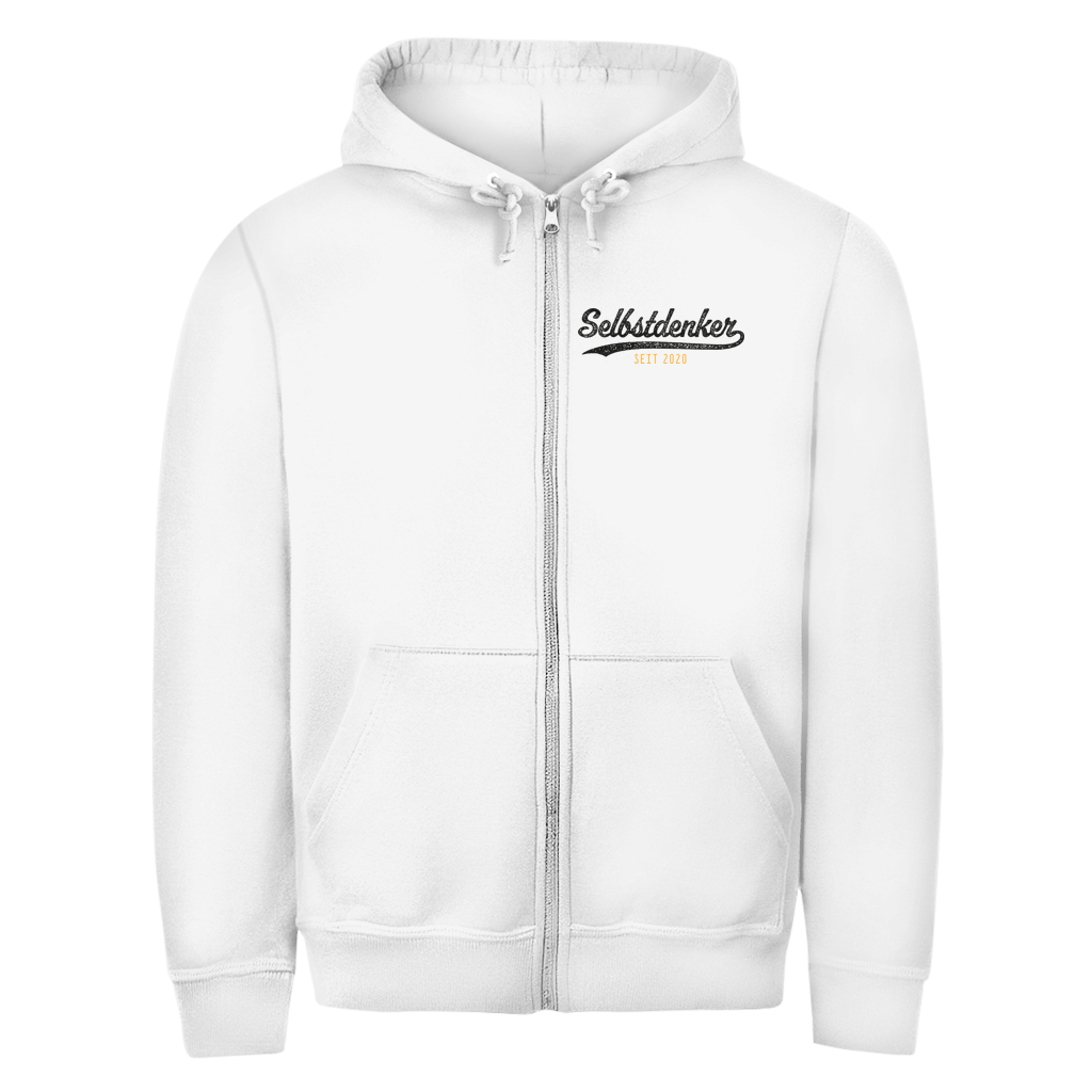 Herren Zipper Hoodie Selbstdenker seit 2020