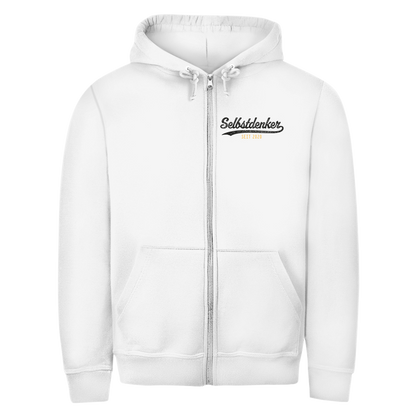 Herren Zipper Hoodie Selbstdenker seit 2020
