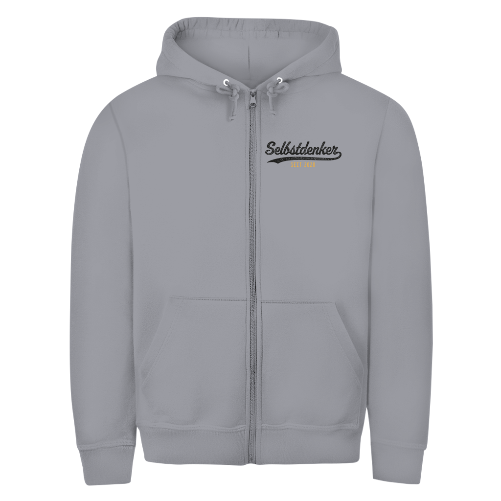 Herren Zipper Hoodie Selbstdenker seit 2020