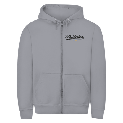 Herren Zipper Hoodie Selbstdenker seit 2020