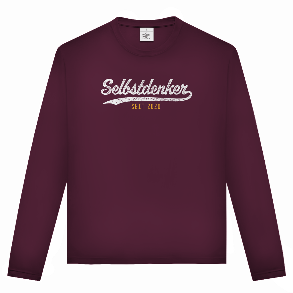 Unisex Langarmshirt Selbstdenker seit 2020