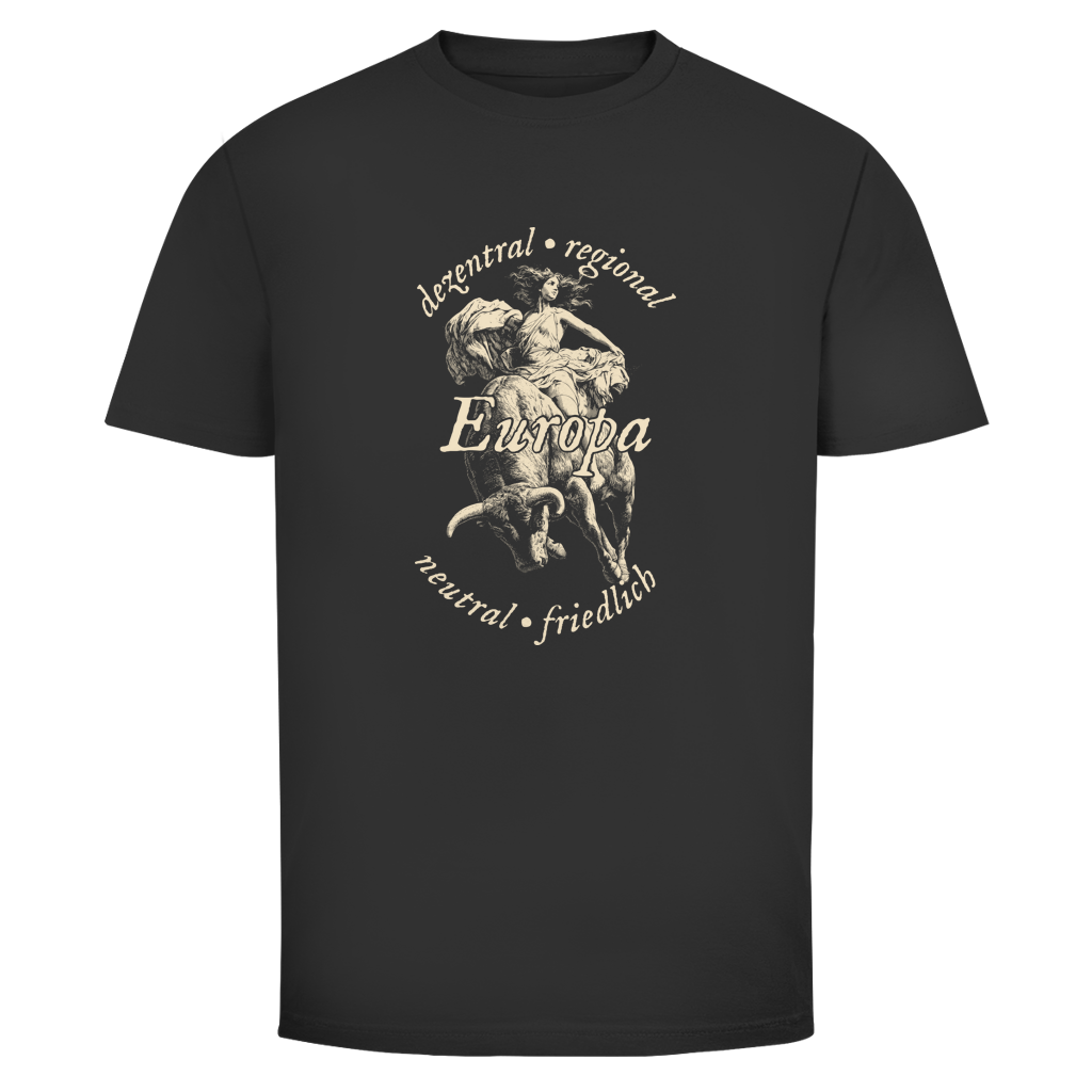 Herren T-Shirt Europa - dezentral - regional - neutral - friedlich