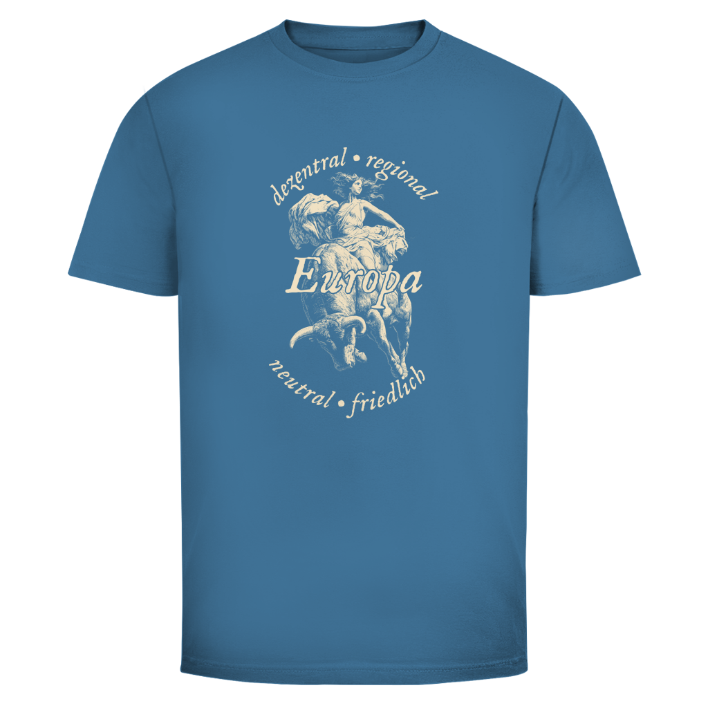 Herren T-Shirt Europa - dezentral - regional - neutral - friedlich