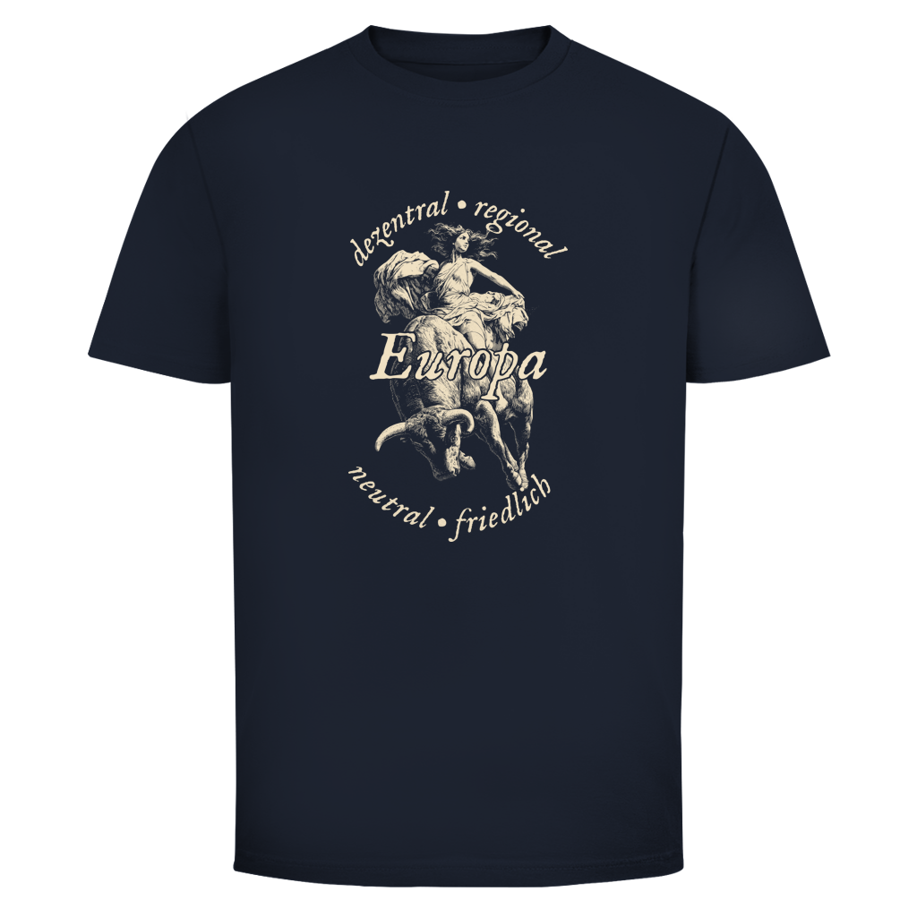 Herren T-Shirt Europa - dezentral - regional - neutral - friedlich