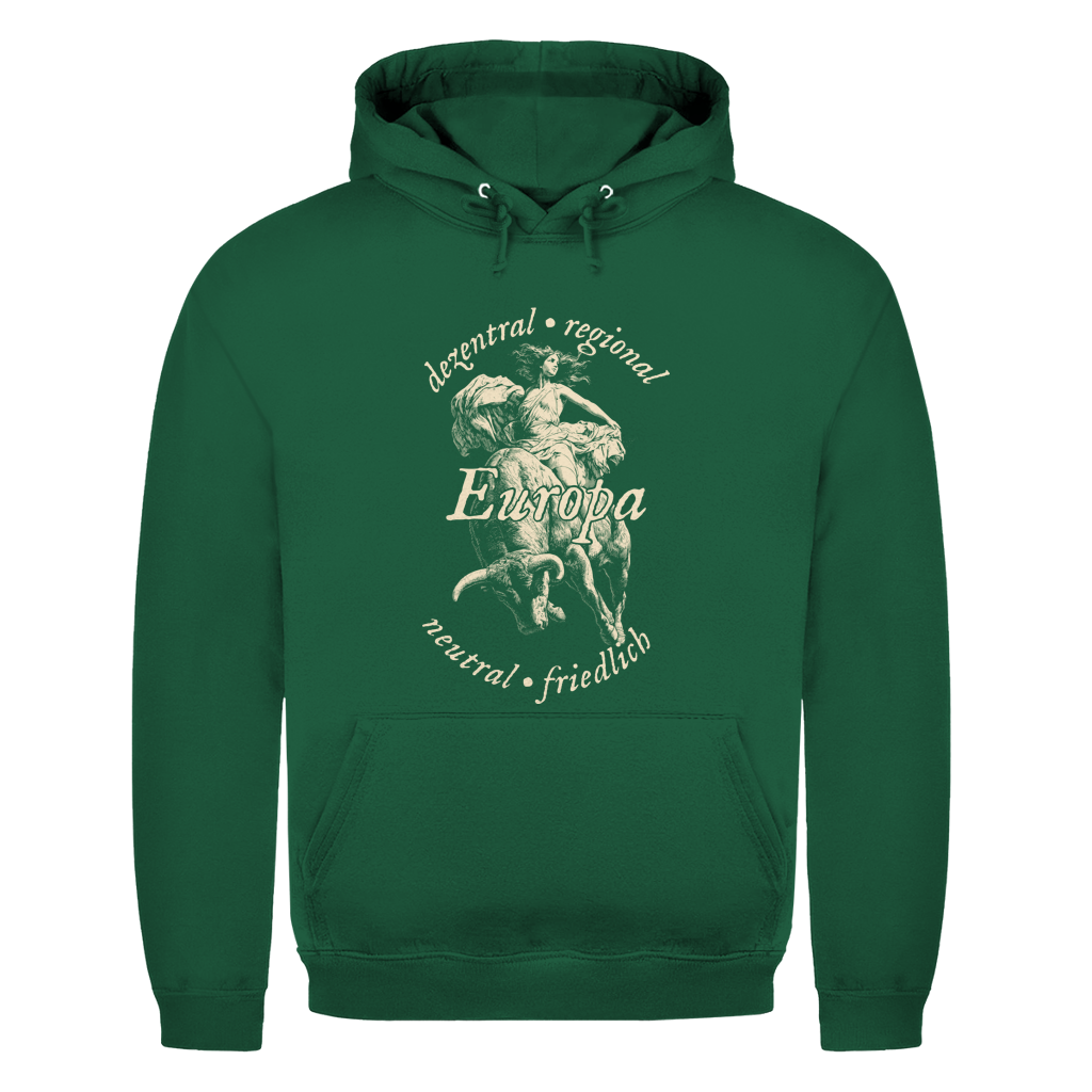 Unisex Hoodie Europa - dezentral - regional - neutral - friedlich