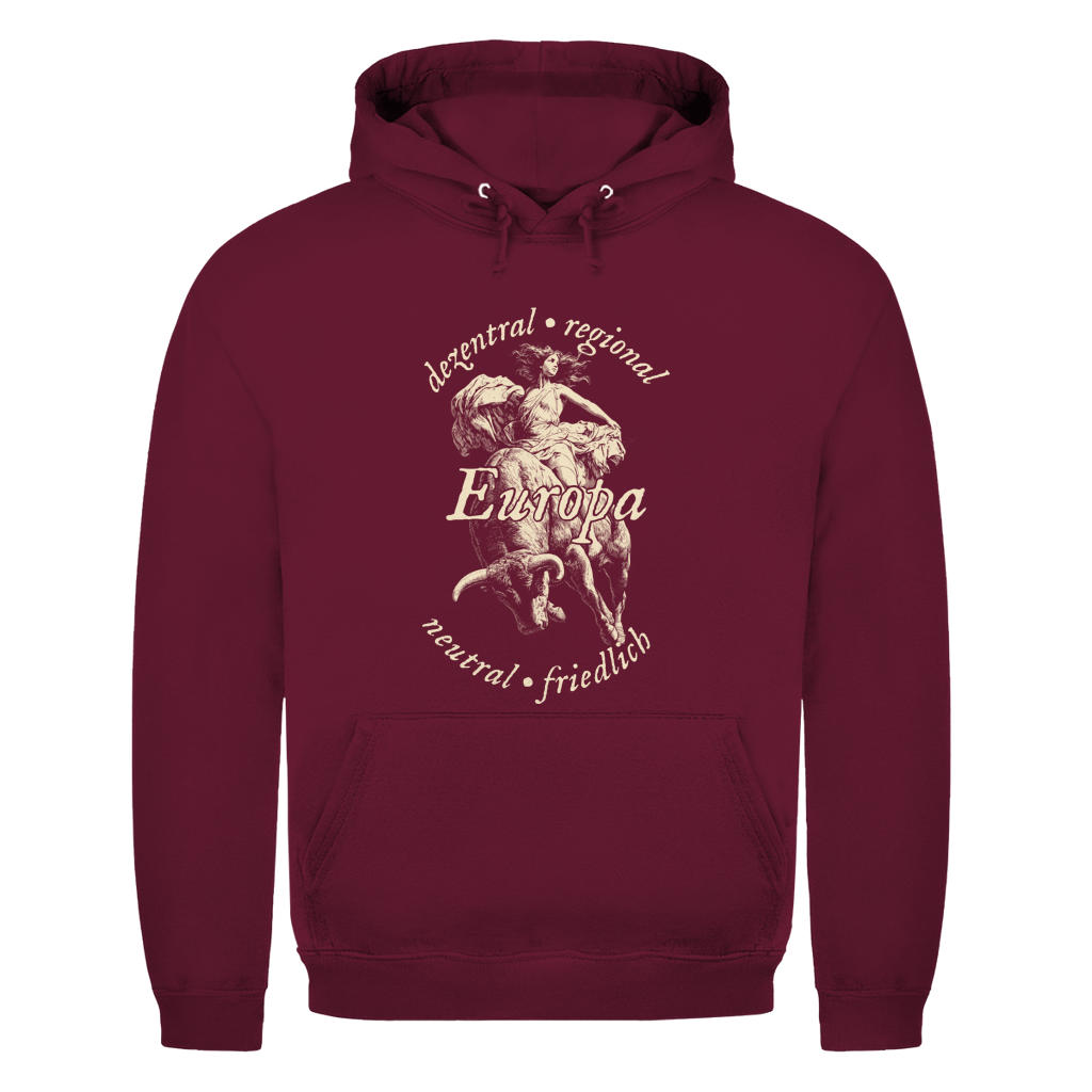 Unisex Hoodie Europa - dezentral - regional - neutral - friedlich