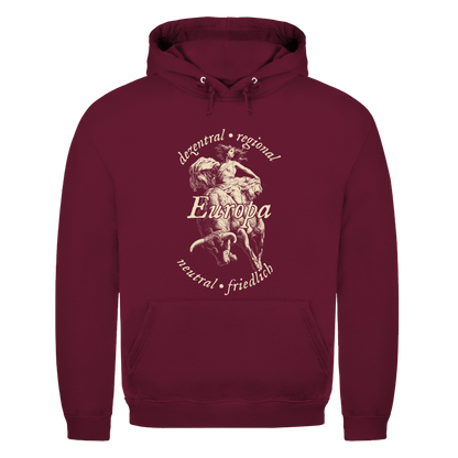 Unisex Hoodie Europa - dezentral - regional - neutral - friedlich