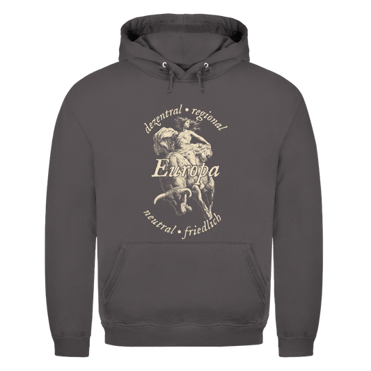 Unisex Hoodie Europa - dezentral - regional - neutral - friedlich