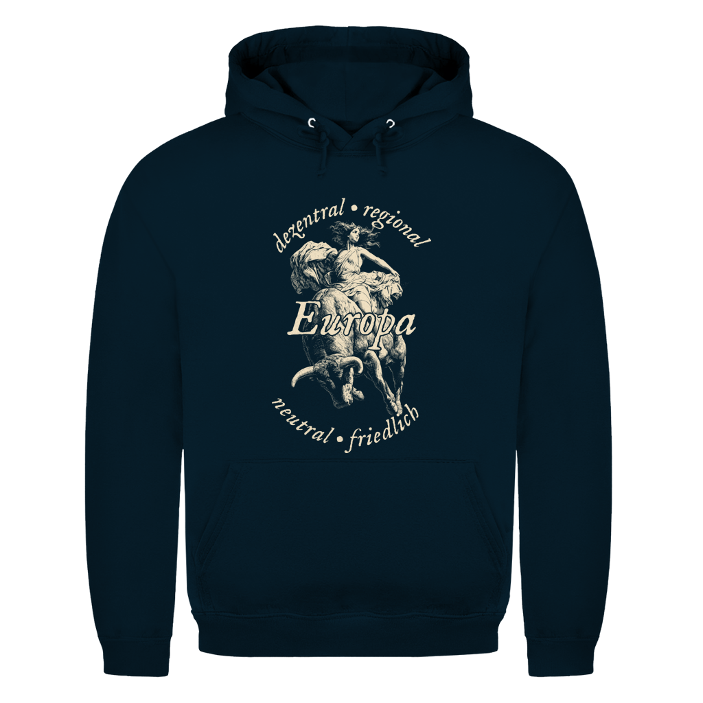 Unisex Hoodie Europa - dezentral - regional - neutral - friedlich