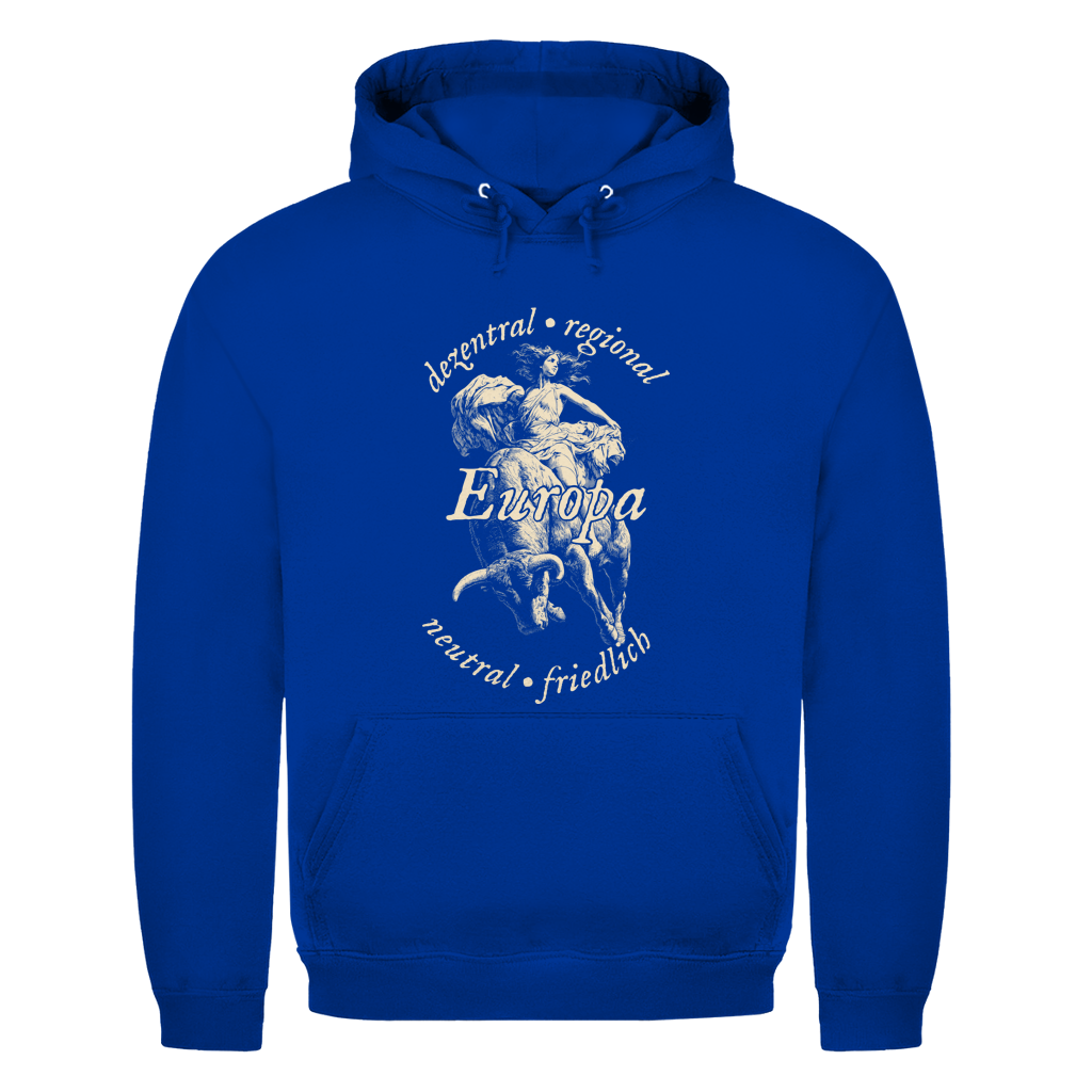 Unisex Hoodie Europa - dezentral - regional - neutral - friedlich