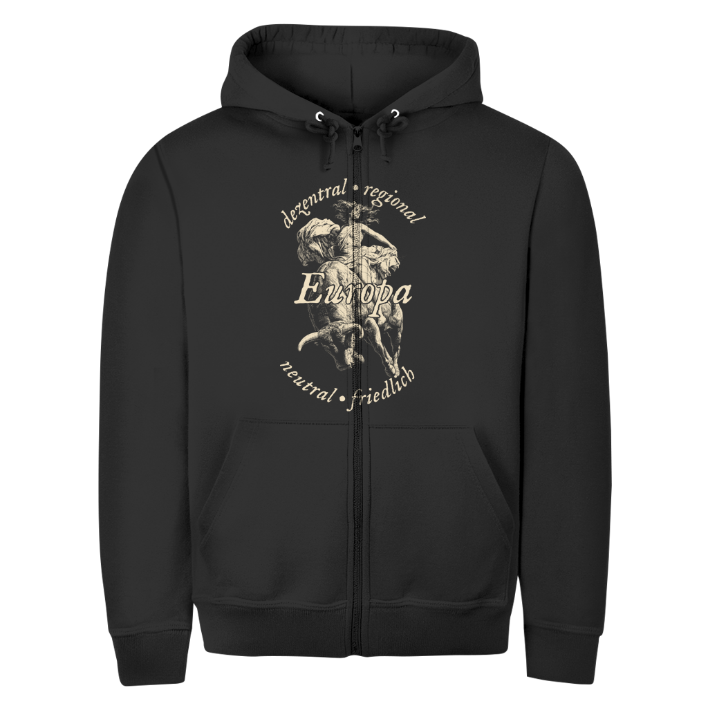 Unisex Zipper Hoodie Europa - dezentral - regional - neutral - friedlich