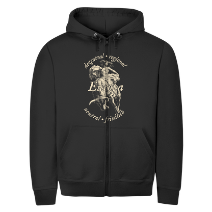Unisex Zipper Hoodie Europa - dezentral - regional - neutral - friedlich