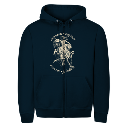 Unisex Zipper Hoodie Europa - dezentral - regional - neutral - friedlich