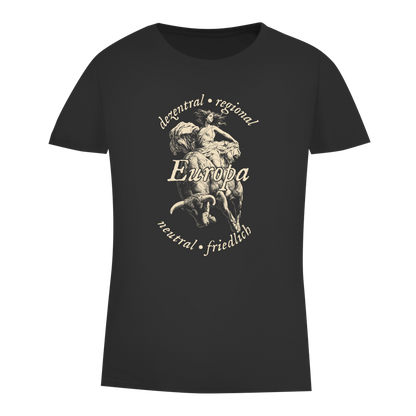 Damen Premium Bio T-Shirt Europa - dezentral - regional - neutral - friedlich