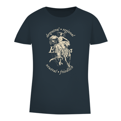 Damen Premium Bio T-Shirt Europa - dezentral - regional - neutral - friedlich