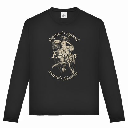 Unisex Langarmshirt Europa - dezentral - regional - neutral - friedlich